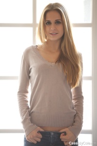 Cassidy Cole in denim pants