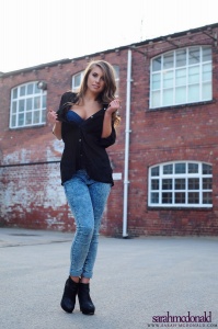 Sarah McDonald in jeans