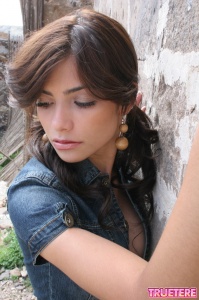 True Tere in denim romper